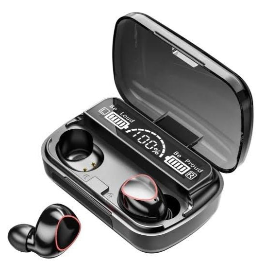 M10 TWS Wireless Earbuds with Touch Control & Bluetooth 5.1 – 9D HiFi Stereo Sound, Waterproof Design, LED Display Charging Case