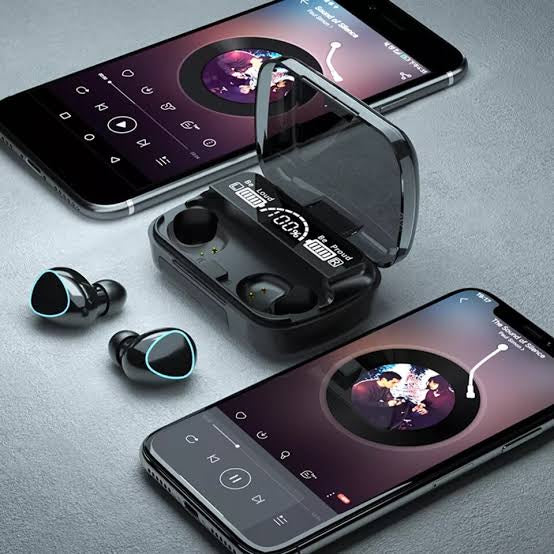 M10 TWS Wireless Earbuds with Touch Control & Bluetooth 5.1 – 9D HiFi Stereo Sound, Waterproof Design, LED Display Charging Case