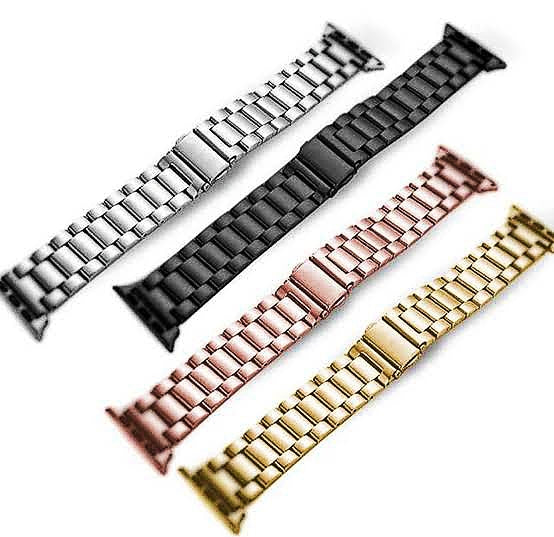High-Quality Stainless Steel Chain Band Strap – 42/44/45/49mm | Solid Metal Replacement Bracelet for Smartwatches | Modern Buckle Design | New Color Shades
