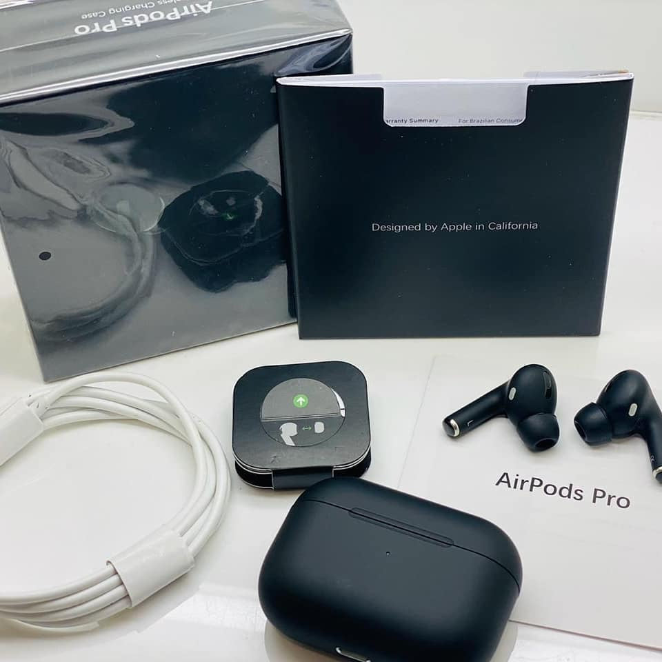 AirPods Pro Wireless Earbuds with Bluetooth 5.0, Deep Bass, Charging Case, Pop-Up Pairing & Extra Ear Tips – Compatible with All Devices
