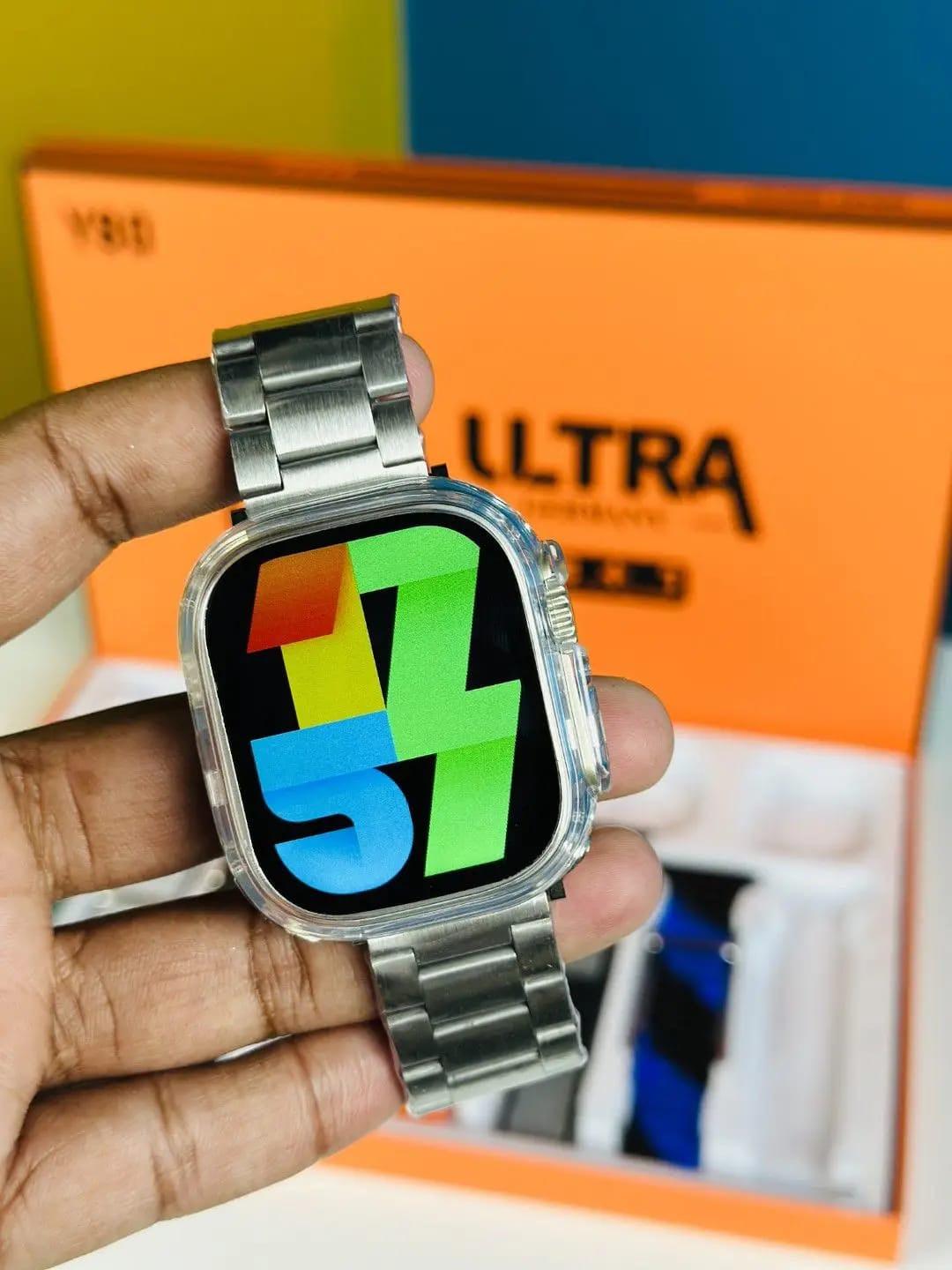 Y80 Ultra Smartwatch – 2.02" Display | 8 Straps + Case | High Configuration Version