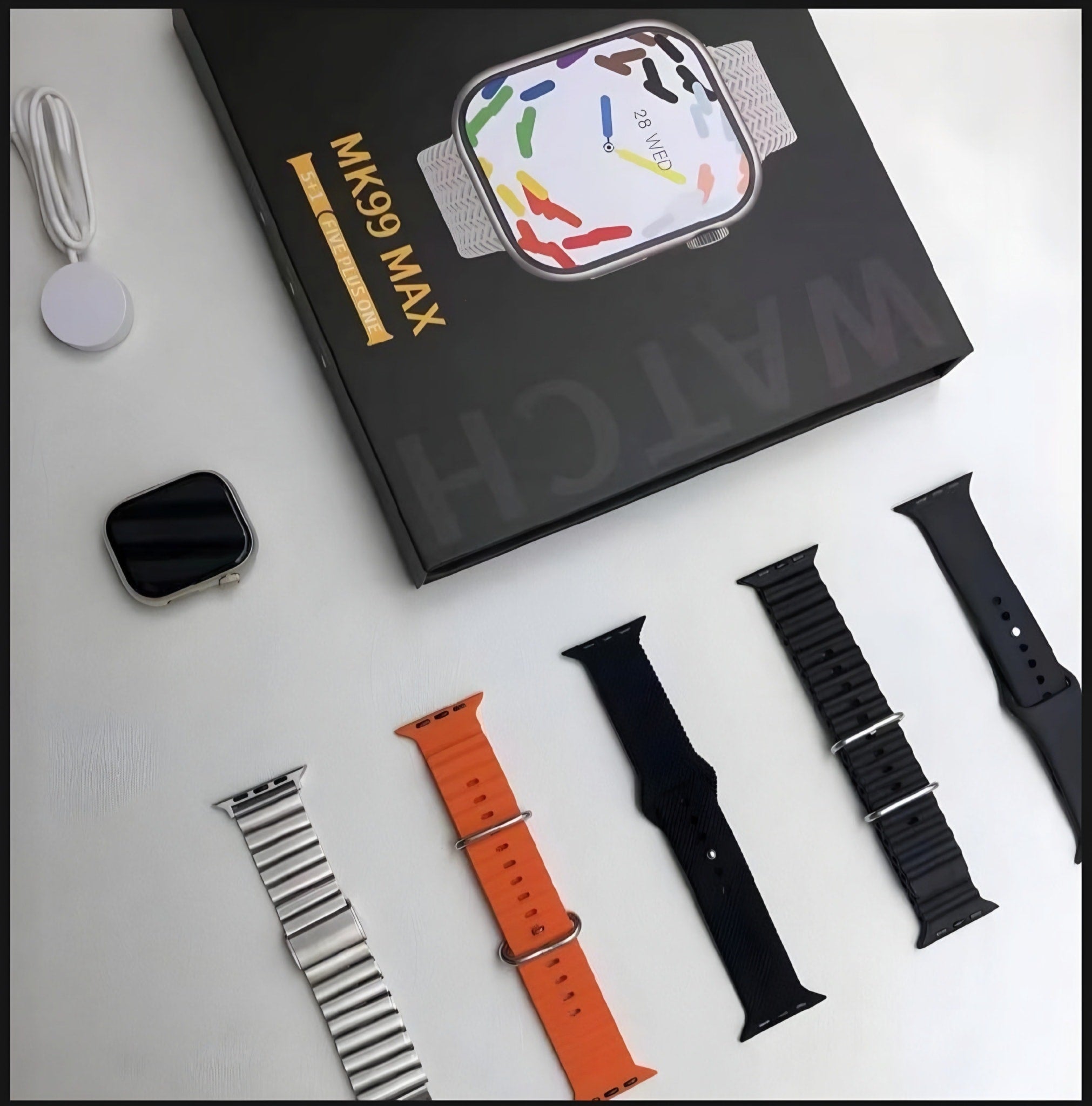 MK99 Max Smart Watch – Limited Edition (5 + 1 Straps Bundle) Limited Edition
