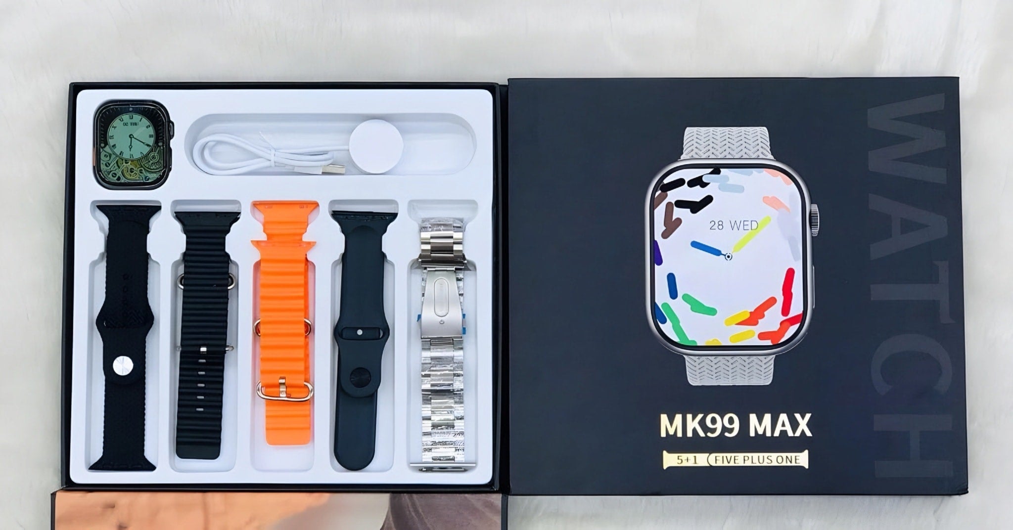 MK99 Max Smart Watch – Limited Edition (5 + 1 Straps Bundle) Limited Edition