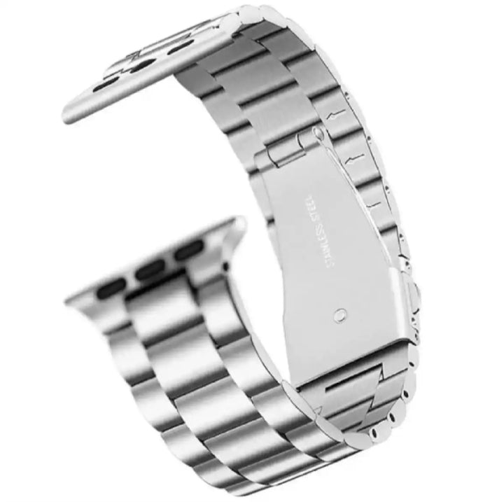 High-Quality Stainless Steel Chain Band Strap – 42/44/45/49mm | Solid Metal Replacement Bracelet for Smartwatches | Modern Buckle Design | New Color Shades