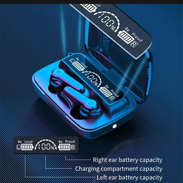 M19 TWS Wireless Bluetooth 5.1 Headphones Stereo Earbuds Touch Control Waterproof Earbuds