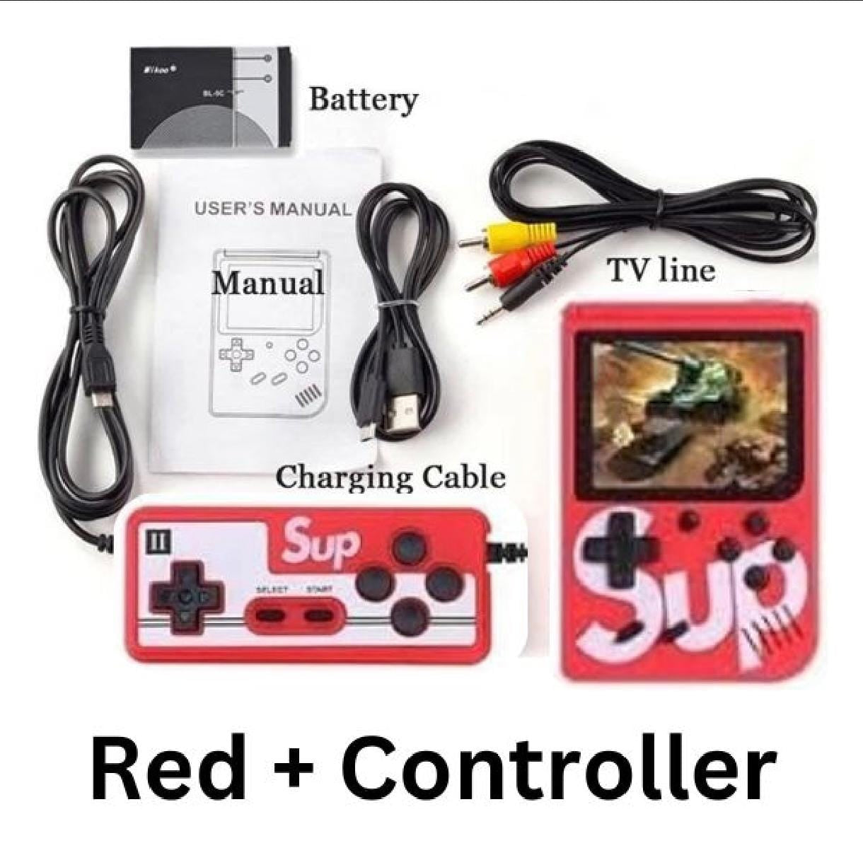 SUP Handheld Game Console – 400 Retro Games | TV Connect | With Controller | Game Box Plus