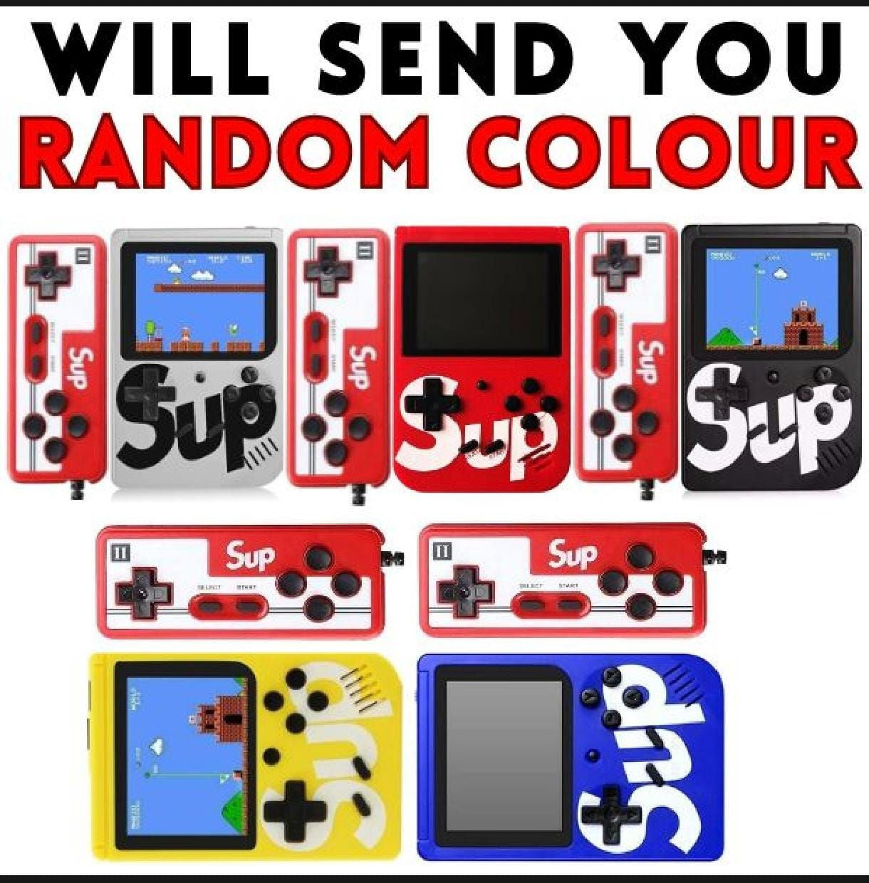 SUP Handheld Game Console – 400 Retro Games | TV Connect | With Controller | Game Box Plus
