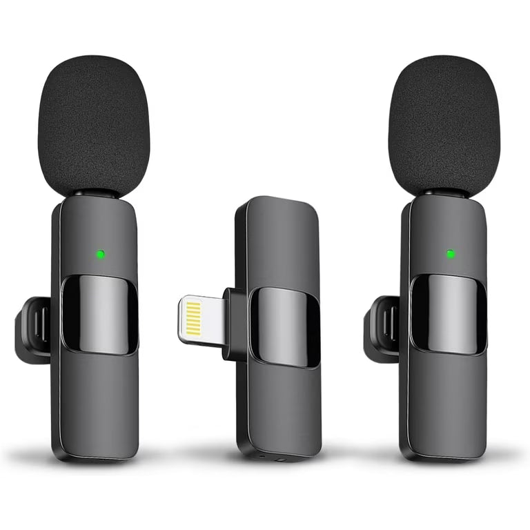 Wireless Microphone for Type-C, iOS, Android, USB & 3.5mm AUX | K8/K9 | Single/Double Mic for Interview, Podcast, Vlogging