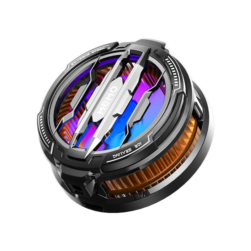 MEMO CX07/CX08 Magnetic Phone Radiator – 15W Magnetic & Clip-On PUBG Gaming Cooler with Cold Wind and RGB LED Fan + Gloves Included