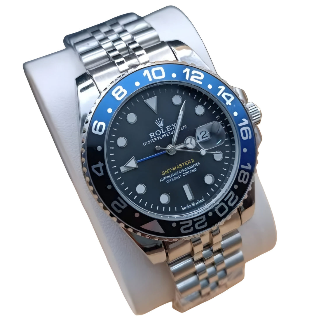 Luxury GMT Master II Automatic Watch – Date & Rotating Bezel, Elegant Men’s Timepiece