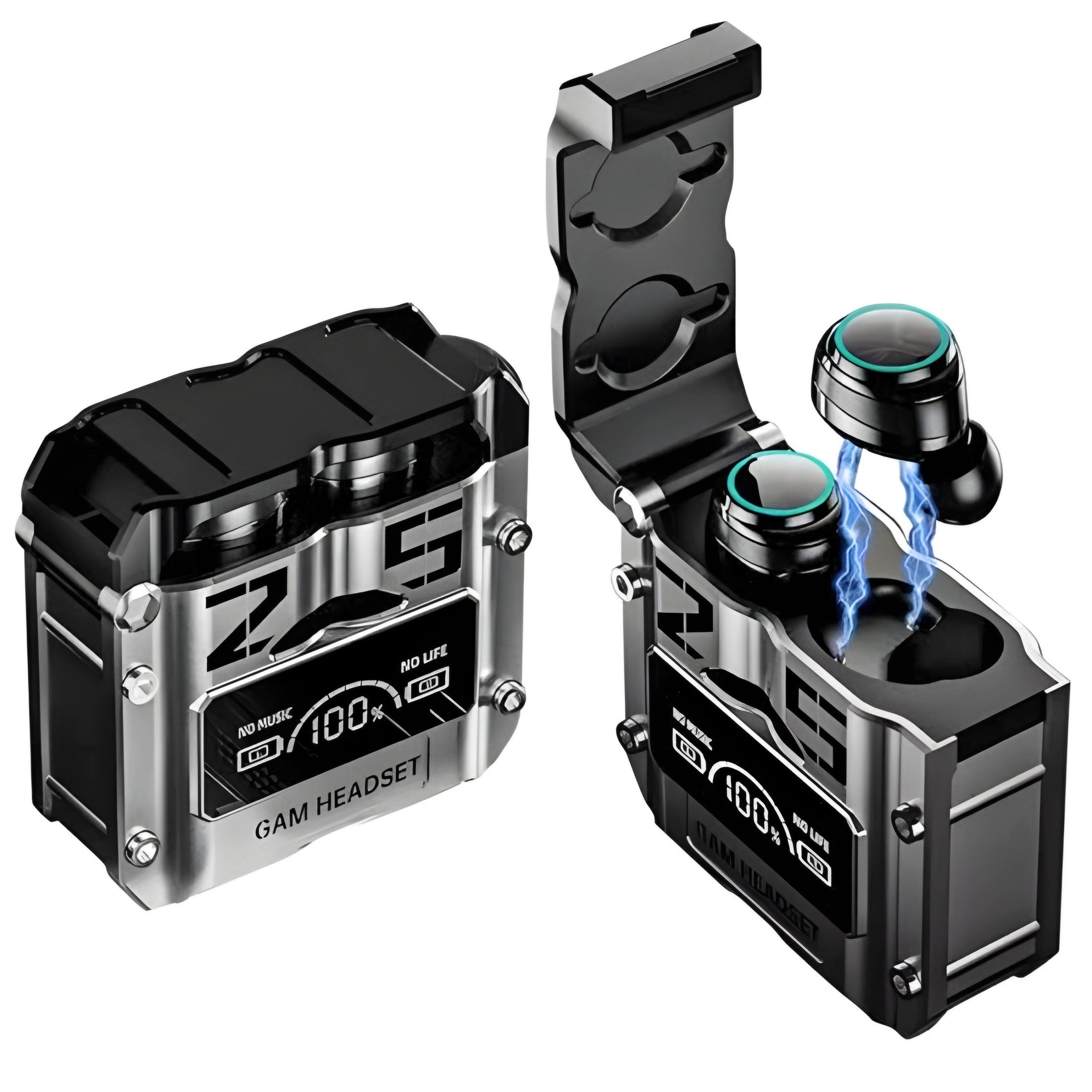 M25 Wireless Bluetooth Earbuds – High Bass, LED Display, Touch Control, Long Battery Life