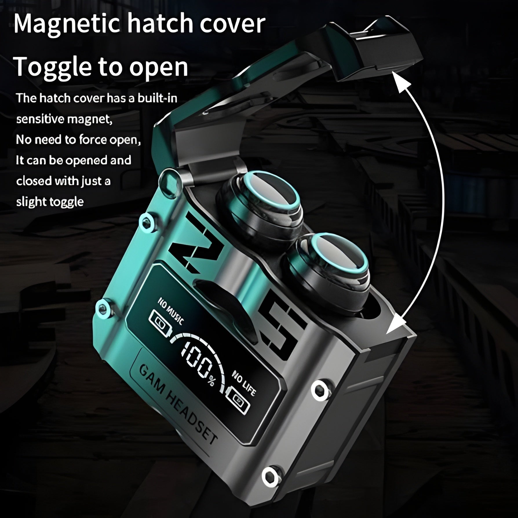 M25 Wireless Bluetooth Earbuds – High Bass, LED Display, Touch Control, Long Battery Life