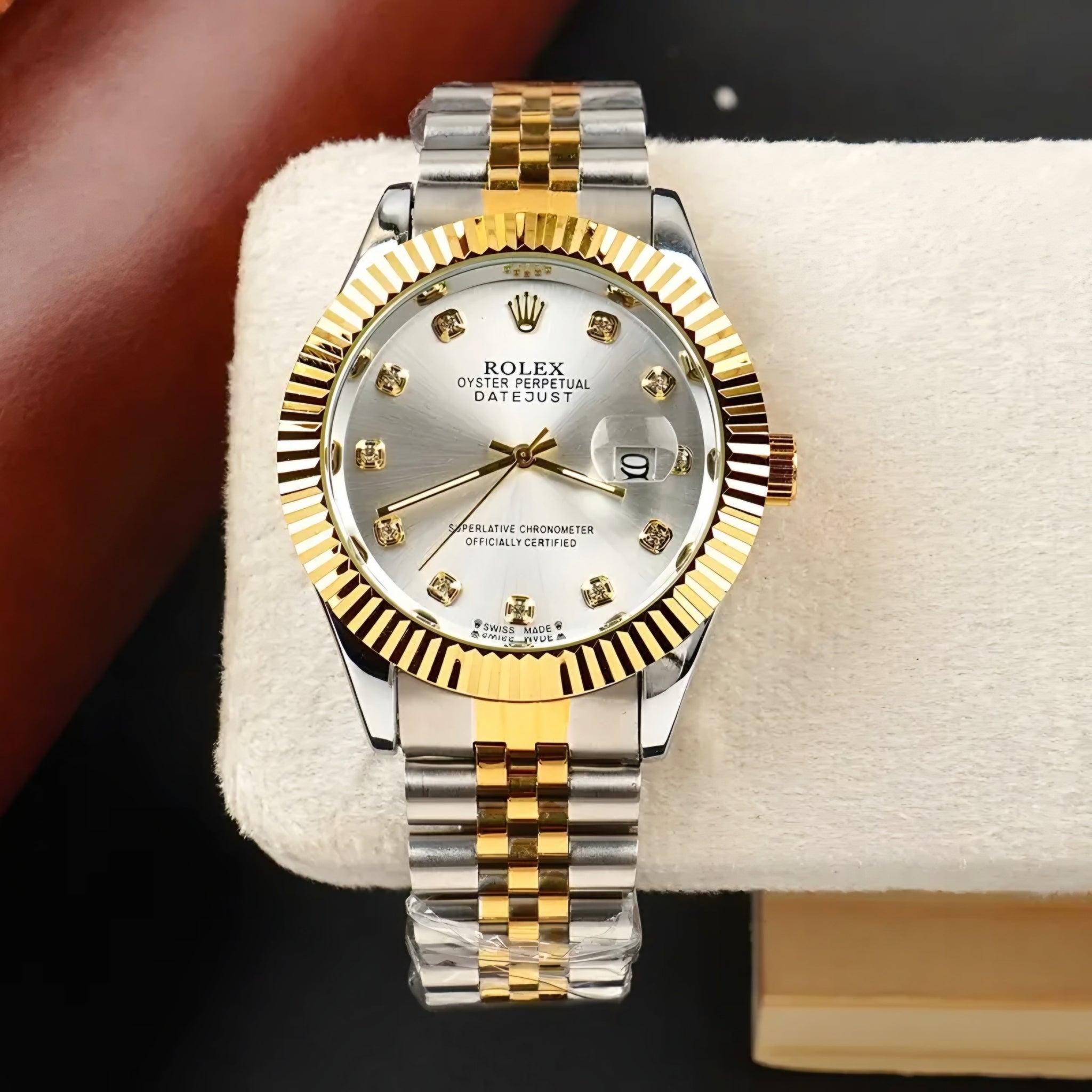 RLX Prestige Collection 40mm Men’s Wristwatch – Two-Tone Silver & Gold Luxury Design